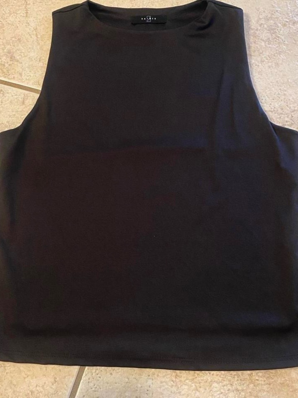 AllSaints Black Sleeveless Tank Top